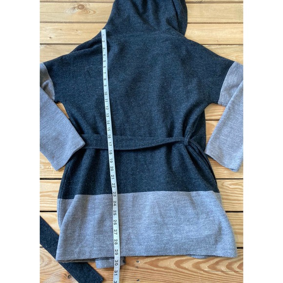 Parahrase Belted Wool Hooded Cardigan Sweater M - Picture 5 of 10